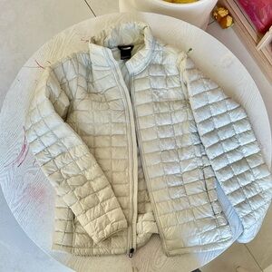 The North Face Women's Cream Quilted Puffer Jacket